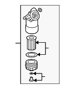 3H115403J - Engine: Oil Filter for Volkswagen: Touareg Image