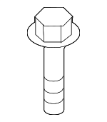 9YA11A801 - Body: Radiator Support Upper Bolt for Mazda: 2, 3, 5, 6, CX-3, CX-7, CX-9 Image