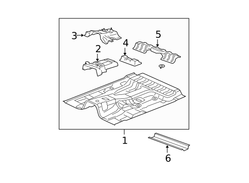 Floor - Cab for 2005 Chevrolet Colorado #0