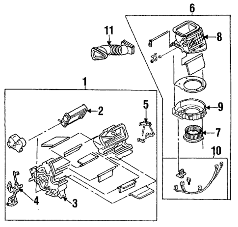 Blower Motor & Fan for 1993 Mazda Miata #0