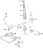 54500JG00B - Suspension: Lower Control Arm for Infiniti Image image