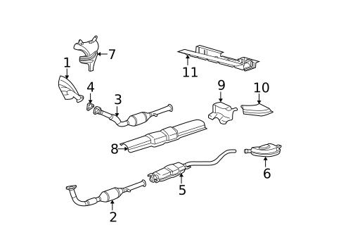 Exhaust Components for 2000 Saturn LS #0