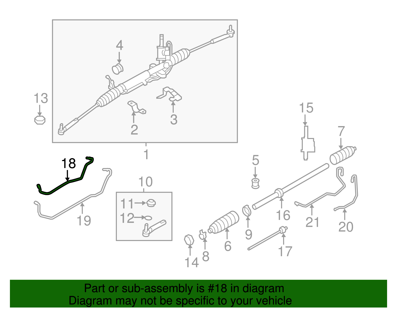 準備中 2008-2021 Subaru Pressure Pipe 34114FG041 | Subaru Parts Store