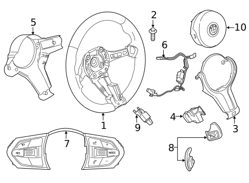 Steering Wheel & Trim for 2019 BMW X1 #1