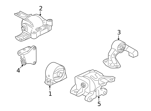 Engine & Trans Mounting for 2010 Mitsubishi Lancer #0