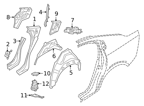 Inner Structure for 2025 Volvo S60 #0