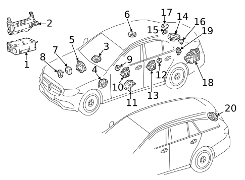 Antenna & Radio for 2021 Mercedes-Benz E63 AMG S #0