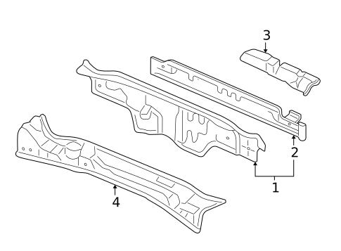 Rear Body for 1997 Honda CR-V #0