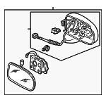 76200SZ3A42ZG - Body: Mirror Assembly for Acura: RL Image