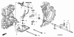 24111RPC000 - Transmission - Automatic: FORK, REVERSE SHIFT for Honda Image