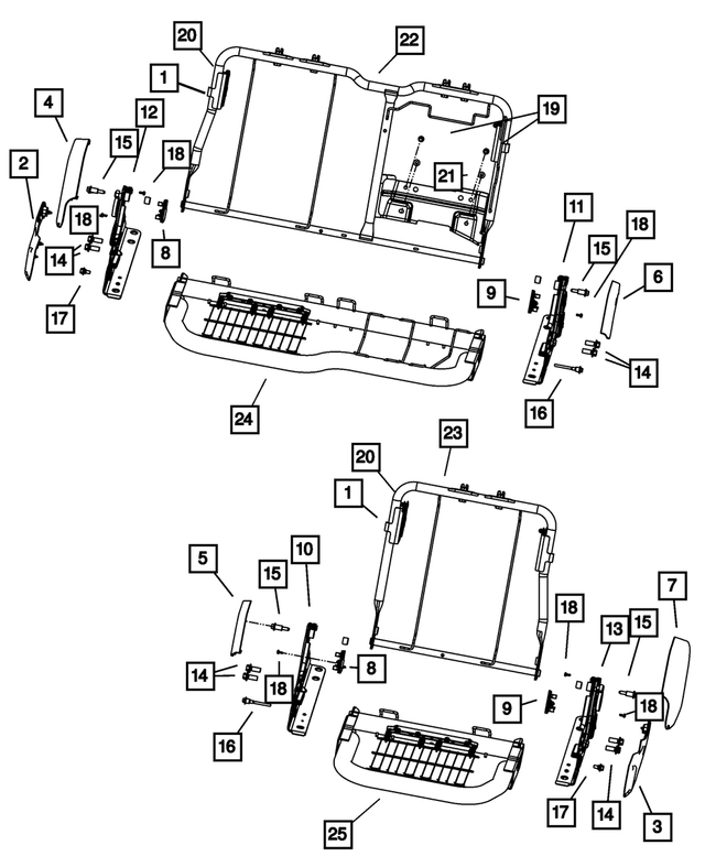 68050636AA - Interior Trim: Seat Back Retainer for Mopar Image