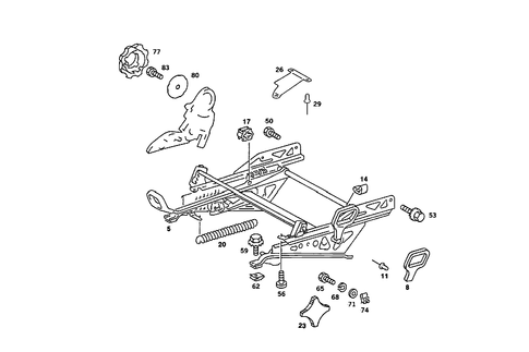 Seat Adjuster for 1988 Mercedes-Benz 190E #4