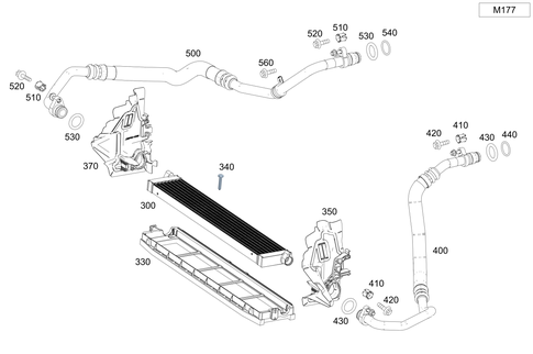 Oil Cooler for 2016 Mercedes-Benz C63 AMG S #0