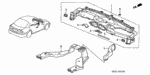 77411S5AA01 - Interior/Bumper: FABRIC, NON WOVEN for Honda Image