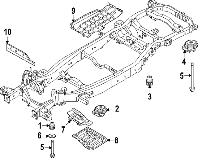 955107JA0A - Body: Insulator for Infiniti Image