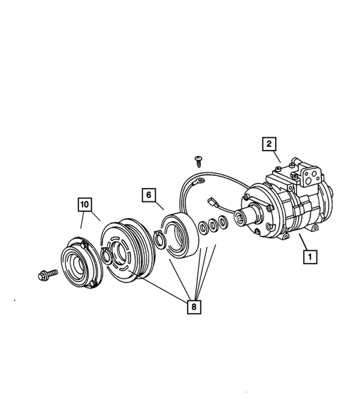 Air Conditioning Compressor for 2003 Jeep Grand Cherokee #0