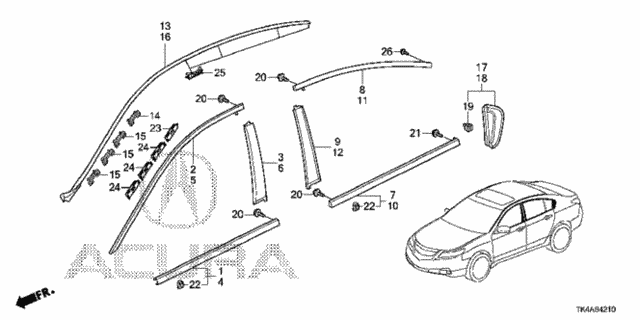Molding for 2014 Acura TL #0