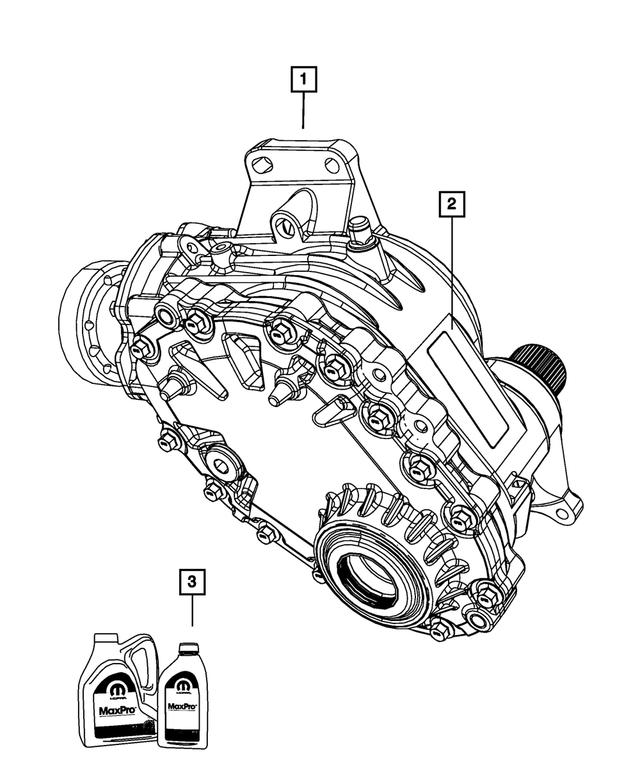 RL071706AA - Power Transfer Unit; Transfer Case: Power Transfer Unit Kit for Mopar Image