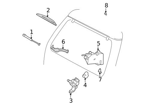 Wiper & Washer Components for 1998 Ford Explorer #1