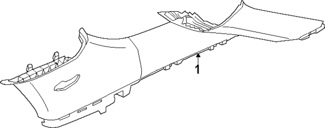 85850DS600VNB - : Upper Quarter Trim for Hyundai Image