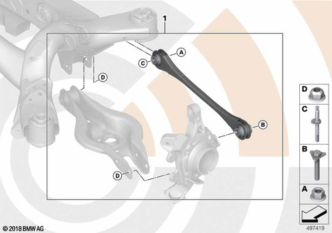 Rear Axle for 2014 BMW 328dX #6