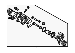 44001W010P - Brakes: Caliper Assembly for Mitsubishi Image