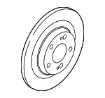 4615A125 - Brakes: Disc Brake Rotor for Mitsubishi Image