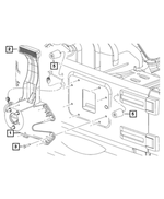 55397227AC - Wheels, Covers and Jacks: Spare Tire Bracket, Bracket for Jeep: Wrangler Image