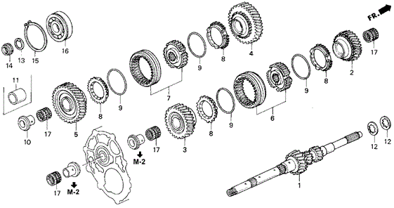 MT Mainshaft for 1991 Acura Legend #0
