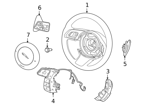 Steering Wheel & Trim for 2018 Jaguar XJR575 #0