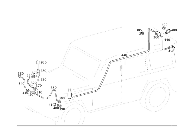 4638690022 - Windshield Washer, Emergency Equipmt: T-Piece for Mercedes-Benz Image image