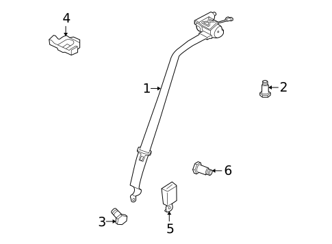Rear Seat Belts for 2012 Porsche Panamera #0