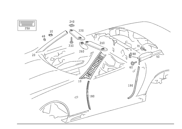 1708100349 - : Luggage Net for Mercedes-Benz Image