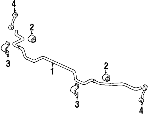 Stabilizer Bar & Components for 1998 Oldsmobile Cutlass #0