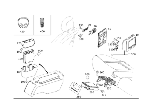 Rear Seat Entertainment System for 2016 Mercedes-Benz E250 #0