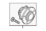 KD312615XB - Suspension: Rear Hub &amp; Bearing for Mazda: 6, CX-5 Image