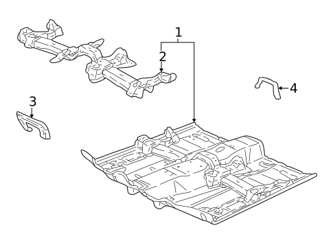 Floor & Rails for 2000 Saturn LW2 #0
