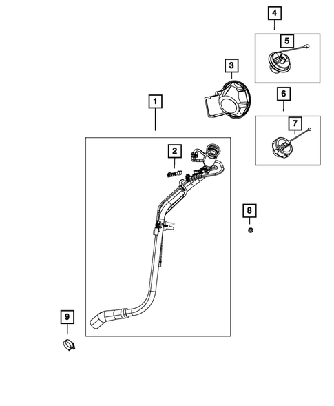 Fuel Tank Filler Tube for 2018 Dodge Grand Caravan #0