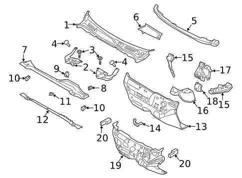 Cowl for 2020 Lincoln Corsair #0