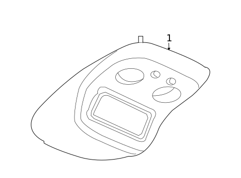 Overhead Console for 2003 Chevrolet Avalanche 2500 #0