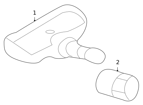 Tire Pressure Monitor Components for 2007 Mitsubishi Outlander #0