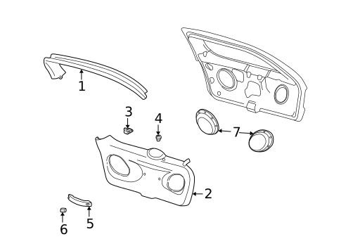 Interior Trim for 2004 Mercury Sable #0