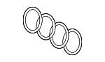 4L08537362ZZ - Accessories: Grille Emblem for Audi Image