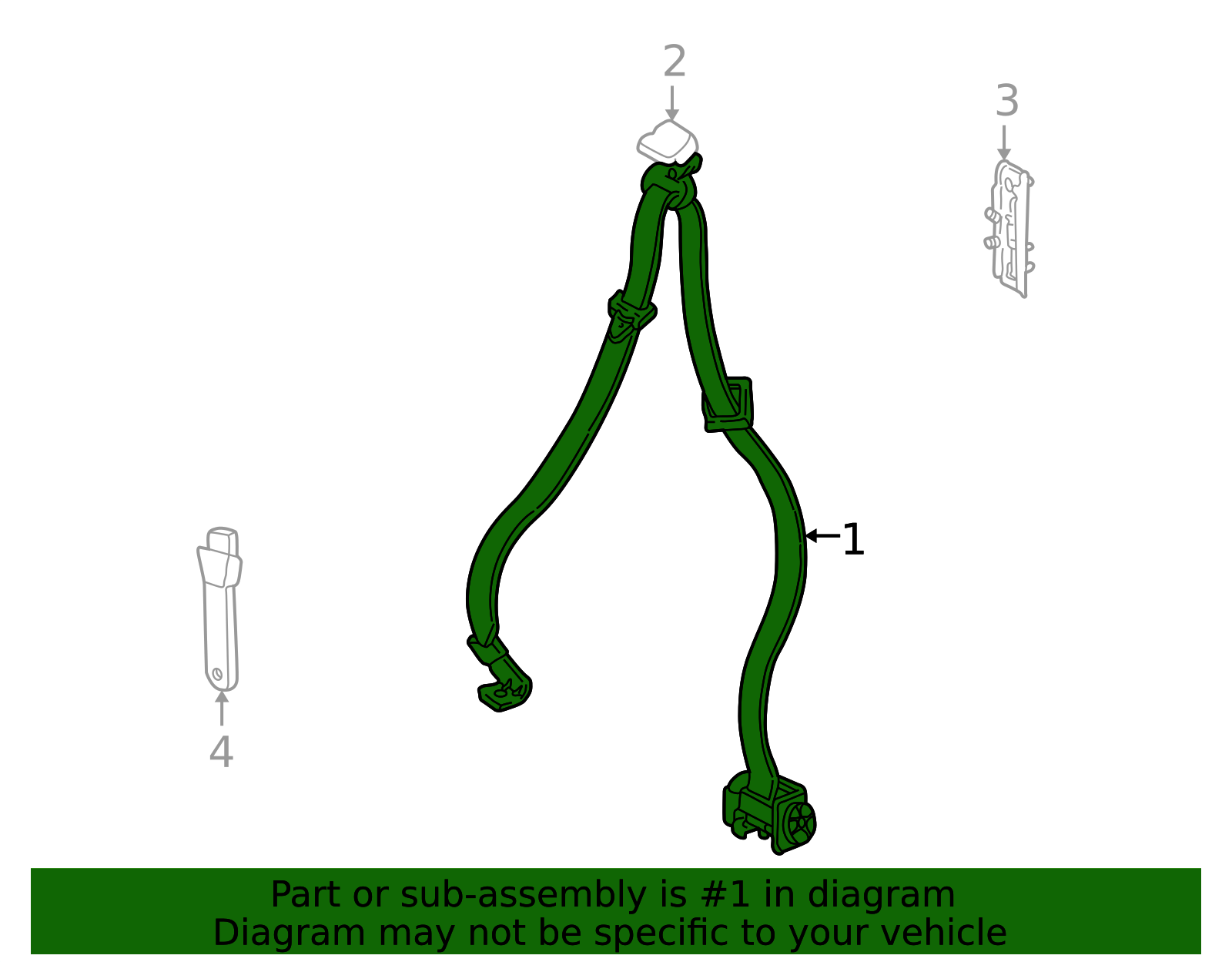 88894674 - Lap & Shoulder Belt | My GM Part