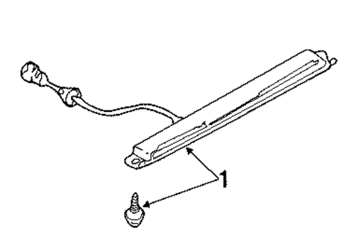 High Mounted Stop Lamp for 2003 Mitsubishi Diamante #1