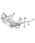 68091964AA - Front Suspension &amp; Drive: Front Suspension Cradle for Mopar Image