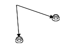 6502135 - Air &amp; Fuel Delivery: Fuel Tank Strap Nut for Mopar Image