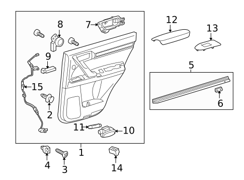 Rear Door for 2016 Lexus GX460 | OEM Parts Online