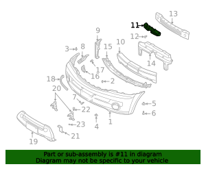 86526 R0000 86526-3E000 - Energy Absorber 2003-2006 Kia Sorento | Kia.Parts Store