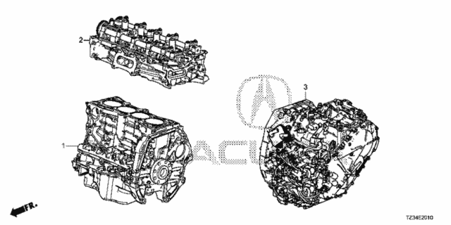 Engine Assy. - Transmission Assy. (1) for 2017 Acura TLX #0